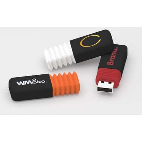 Clé USB publicitaire anti-stress Squeeze avec sérigraphie logo