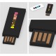 Clé USB ultra-fine rétractable Minimal avec marquage logo quadri