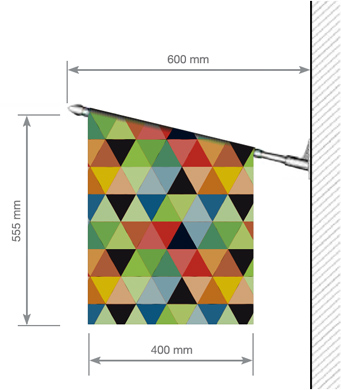 Les dimensions du drapeau...