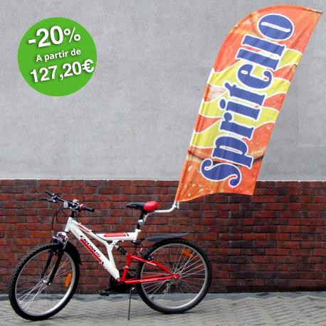 Voile publicitaire pour street bike